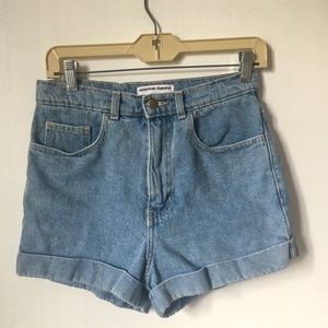 American apparel denim jean shorts 28